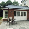 Sunroom with leaded roof detail